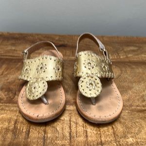 Baby Jack Rogers gold size 8